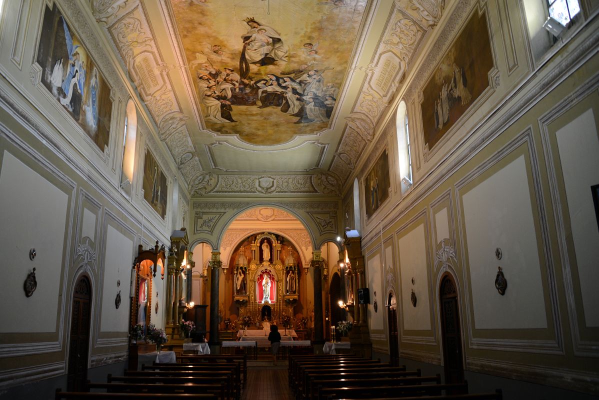 13-2 Pews, Altar and Ceiling Inside Iglesia San Bernardo Church Salta Argentina